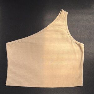 SHEIN Tan Crop Top with Chic Design